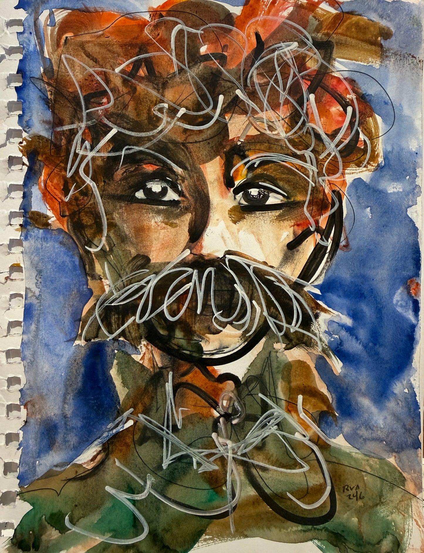 Dinner Guest 231025 - Original Watercolor