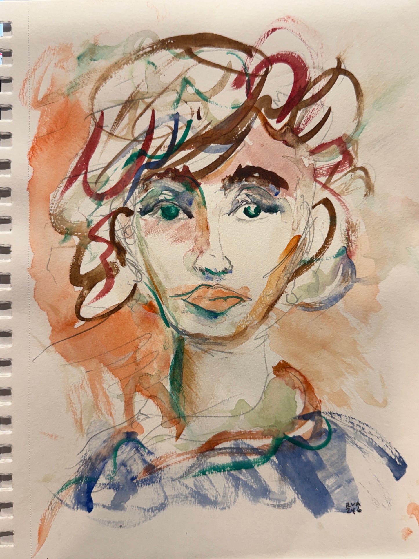Dinner Guest 230922 - Original Watercolor