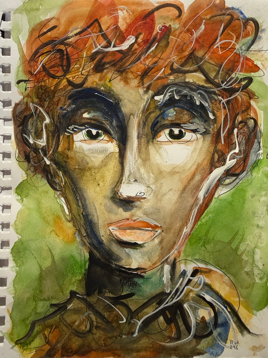 Dinner Guest 231026 - Original Watercolor