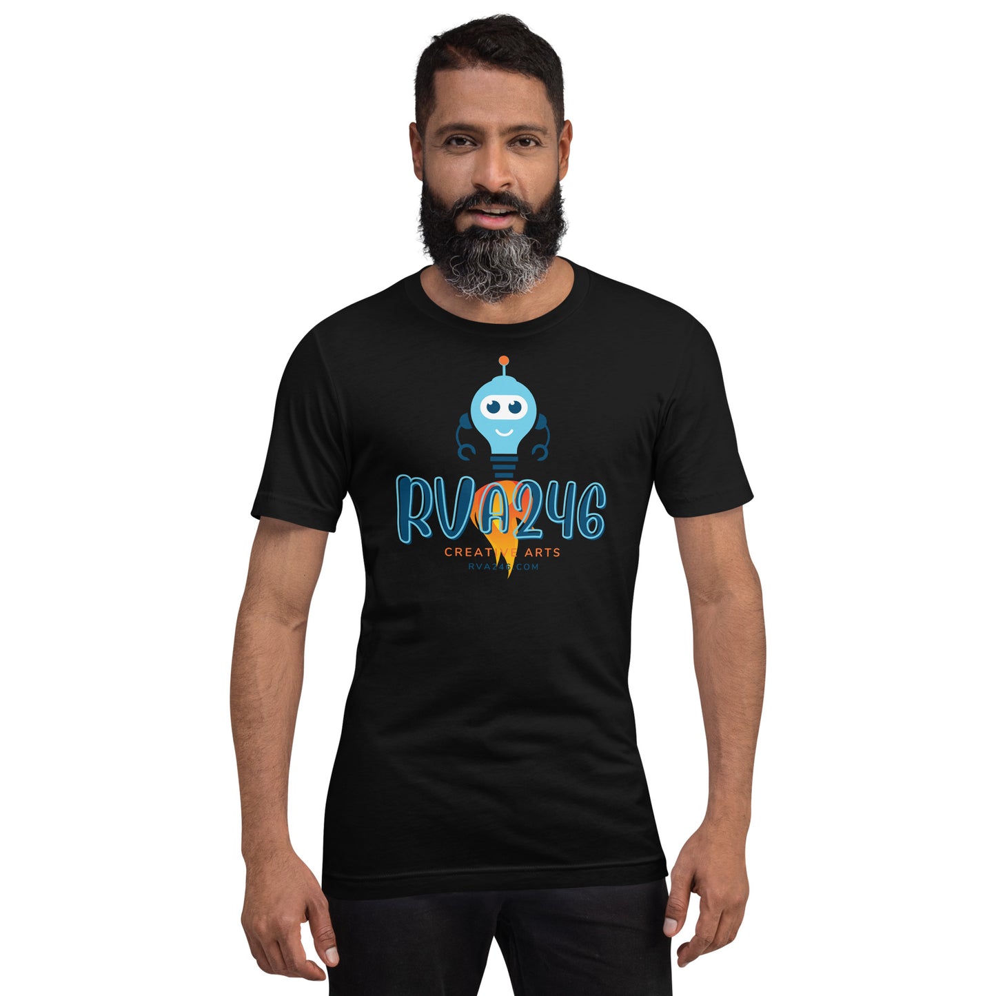 RVA246 Rocket Bot Logo - Unisex T-Shirt