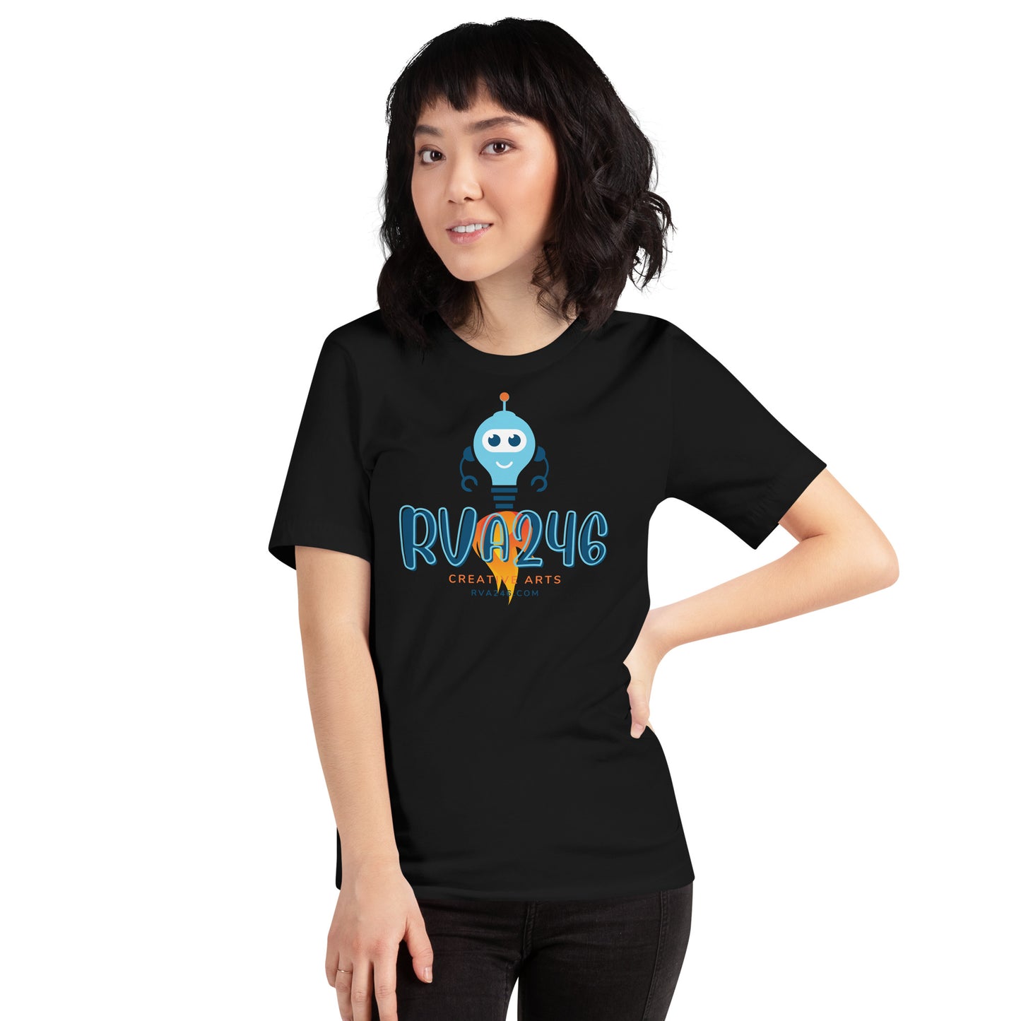 RVA246 Rocket Bot Logo - Unisex T-Shirt