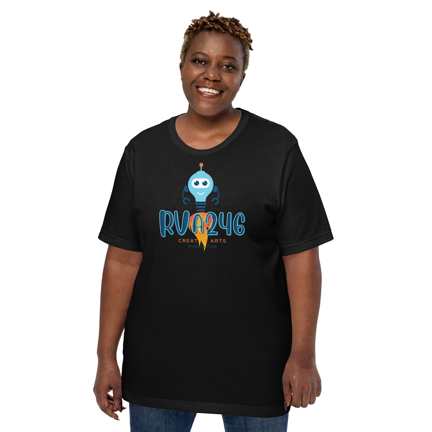RVA246 Rocket Bot Logo - Unisex T-Shirt