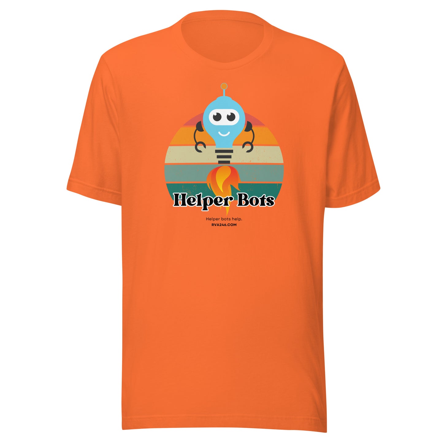 Helper Bots Help Retro Light - Unisex T-Shirt