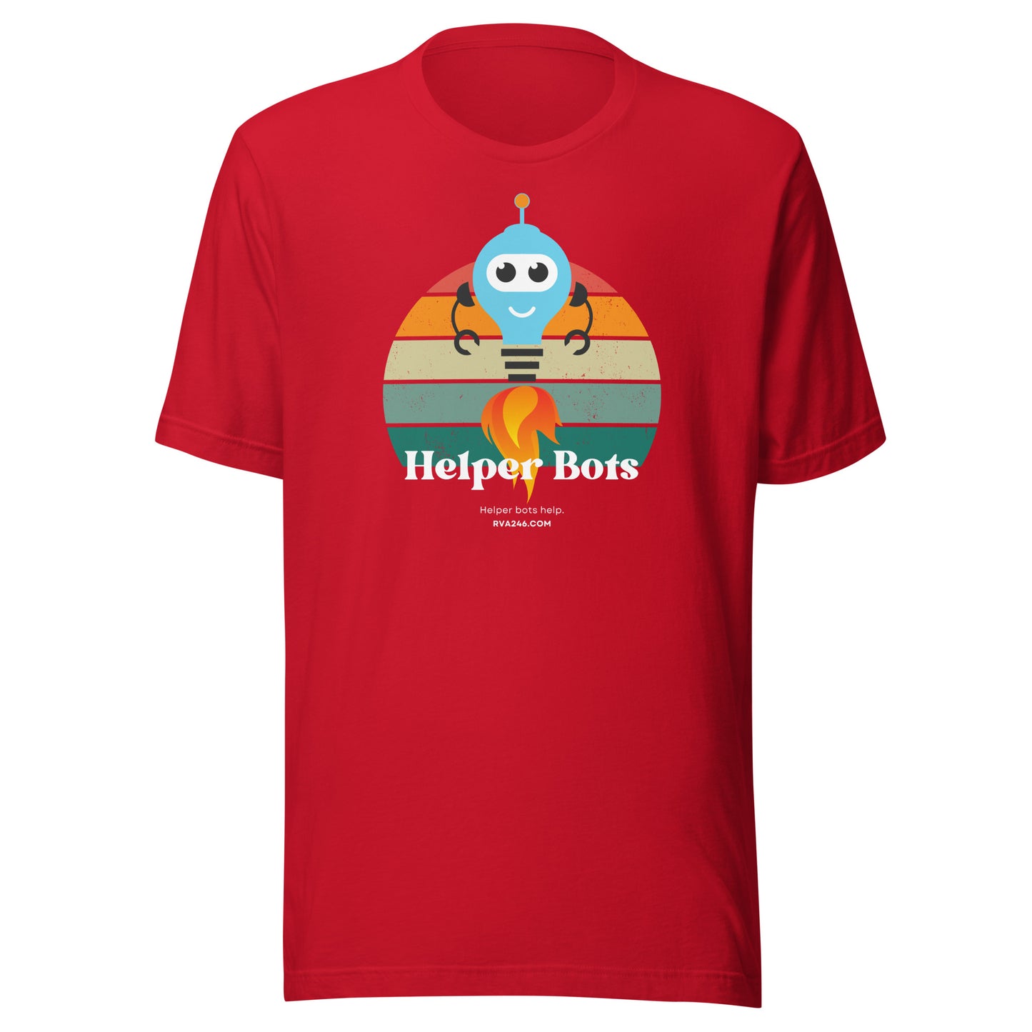 Helper Bots Help Retro Dark - Unisex T-Shirt