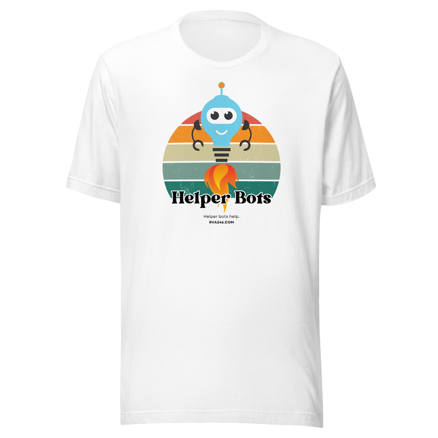 Helper Bots Help Retro Light - Unisex T-Shirt