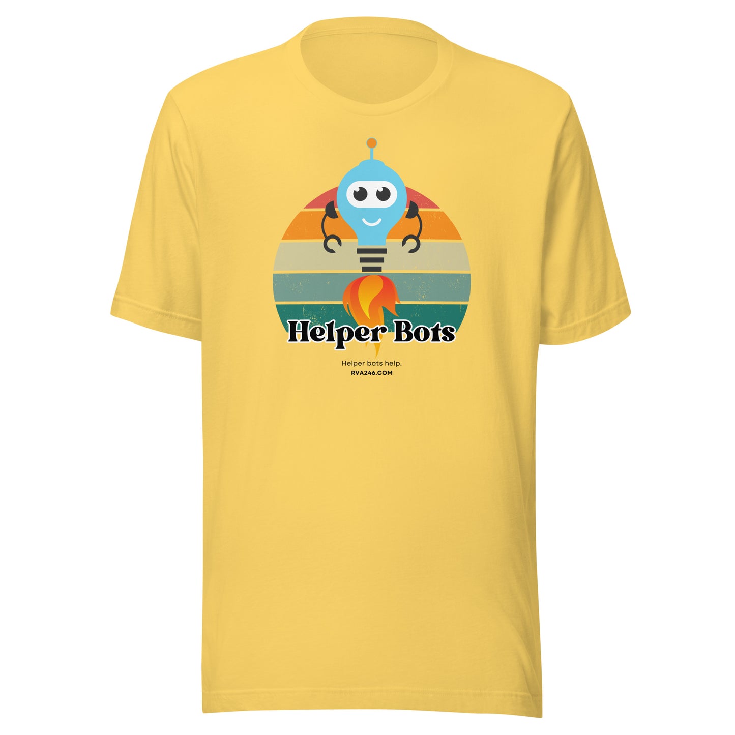 Helper Bots Help Retro Light - Unisex T-Shirt