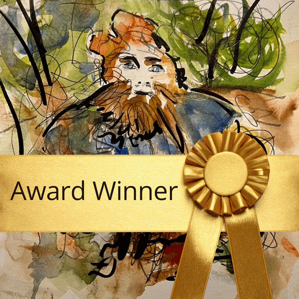 Watercolor "The Forest Guardian" wins second place at MGAL's 2025 Winter Juried Exhibition