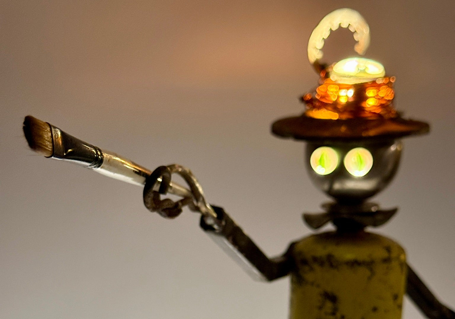 "L'artiste" by Memphis Artist Bobby Anderson, RVA246.com, Functional Art Original Lamp Commissions, Sculptural Lighting