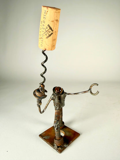 Helper Bot #210 - Original Functional Art Corkscrew