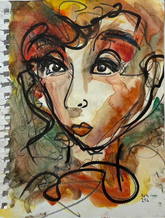 Dinner Guest 230927 - Original Watercolor