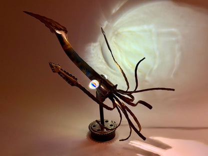 Squid Robot Lamp & Sculptural Lighting Commission by Memphis artist Bobby Anderson, RVA246 Creative