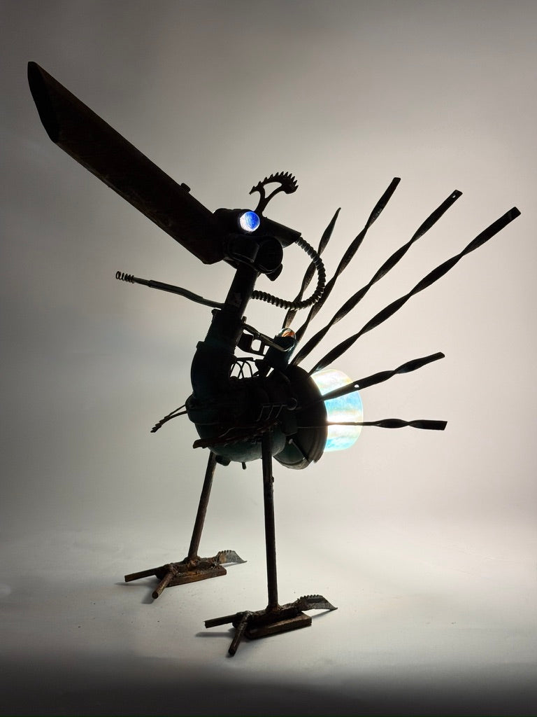 Battle Bird - Original Sculptural Lighting