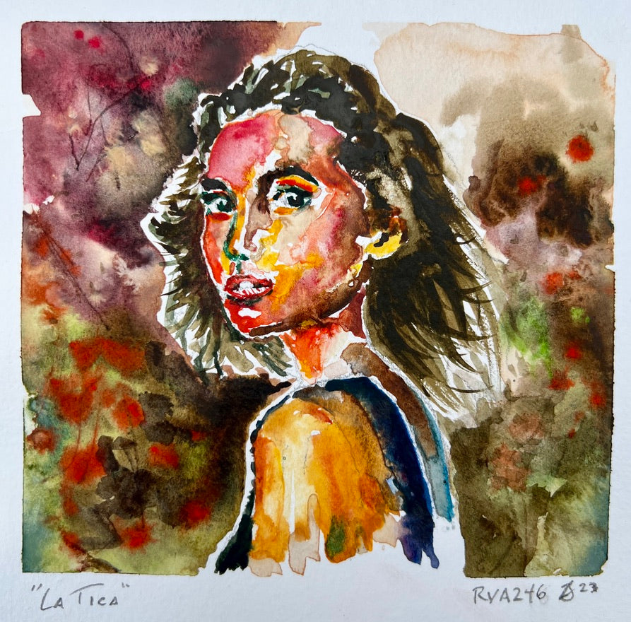 La Tica – Original Watercolor by Bobby Anderson