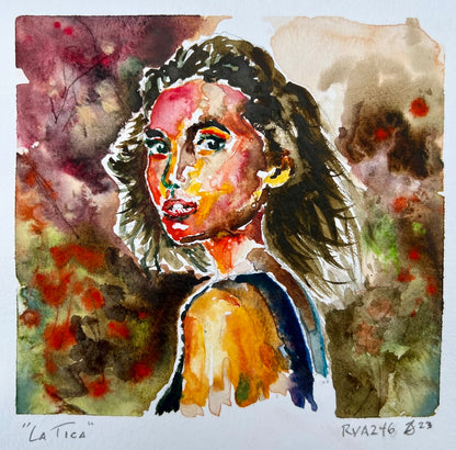 La Tica – Original Watercolor by Bobby Anderson