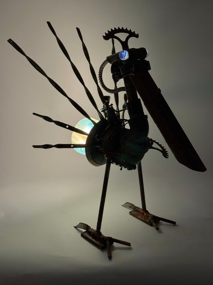 Battle Bird - Original Sculptural Lighting
