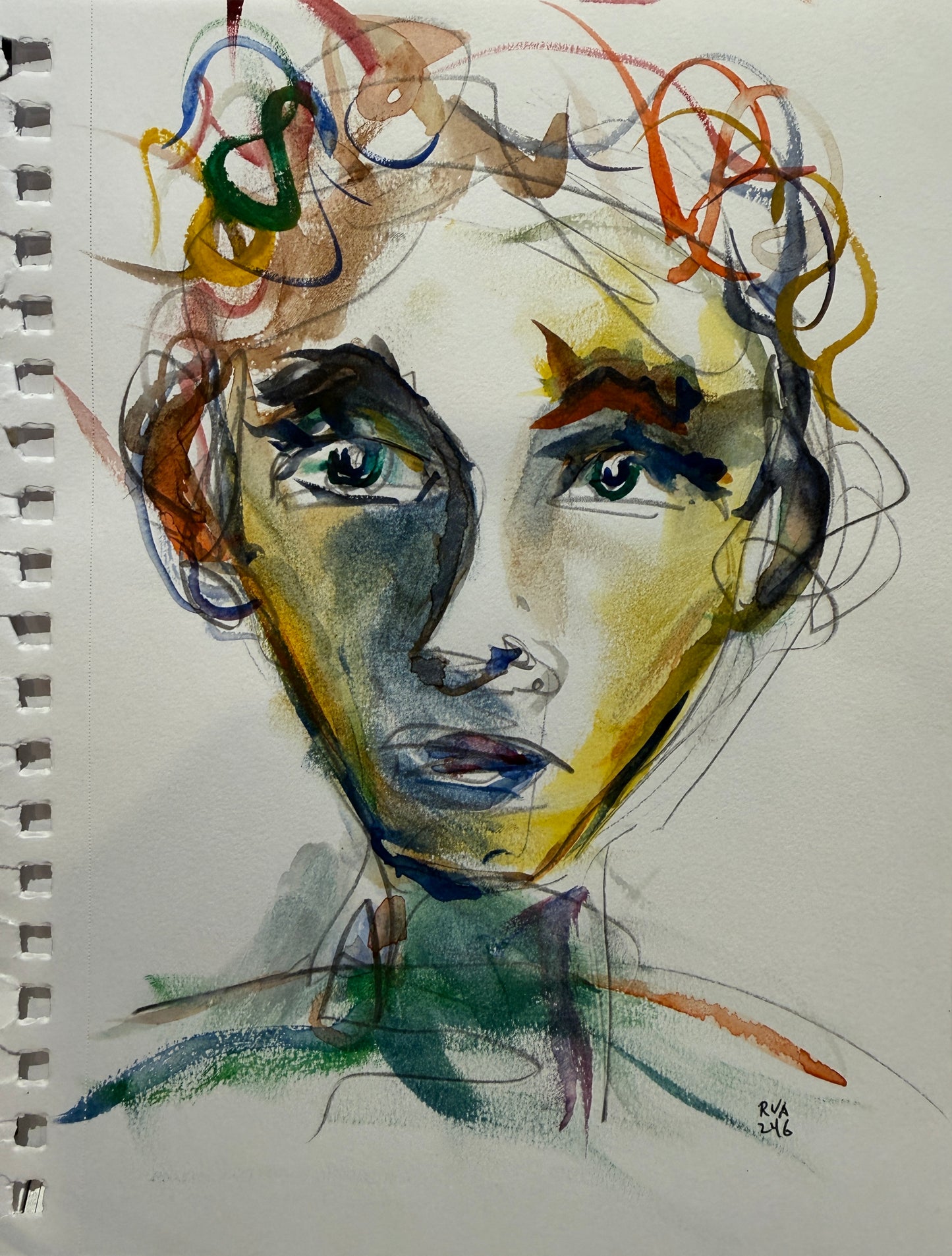 Dinner Guest 230917 - Original Watercolor
