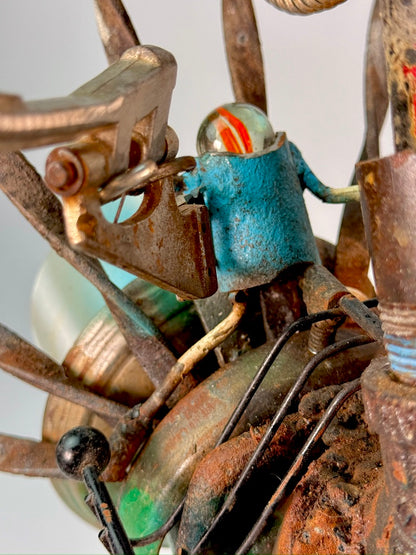 Battle Bird - Original Sculptural Lighting