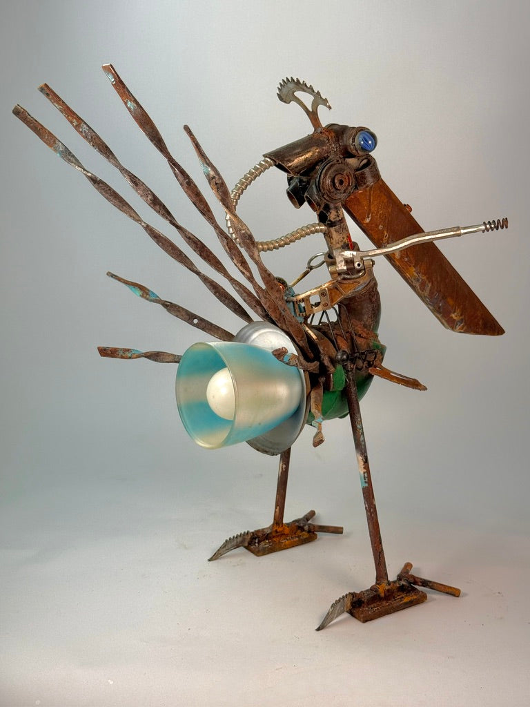 Battle Bird - Original Sculptural Lighting