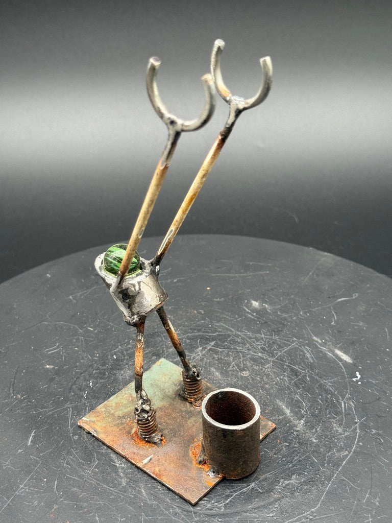 Helper Bot #129 - Original Art Object Holder