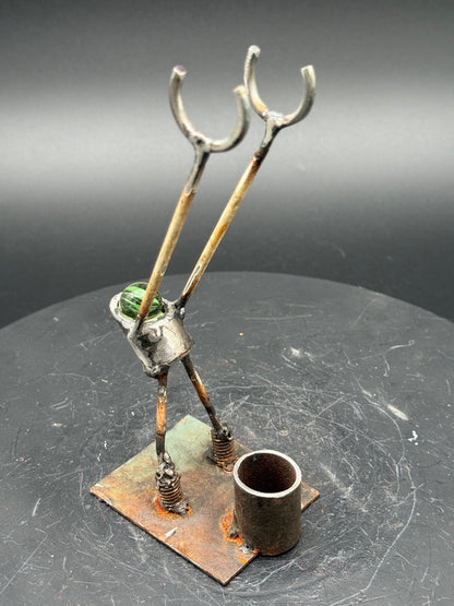 Helper Bot #129 - Original Art Object Holder