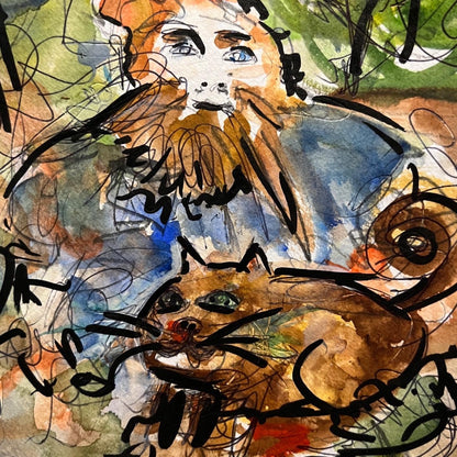 The Forest Guardian – Original Watercolor by Bobby Anderson