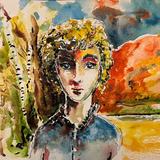 Dreaming in Open Country – Original Watercolor by Bobby Anderson