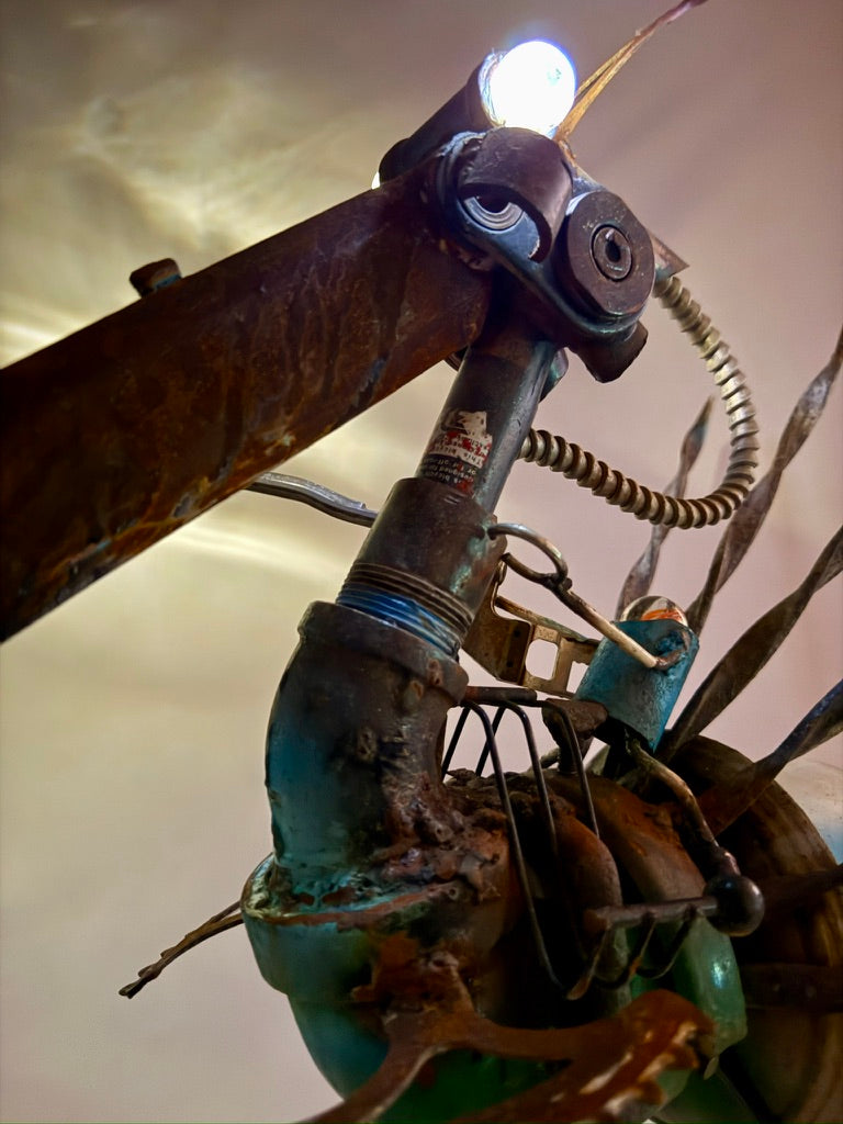 Battle Bird - Original Sculptural Lighting