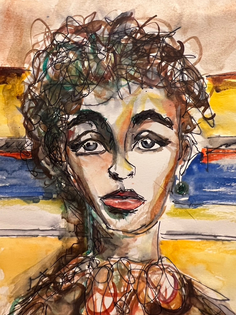 Dinner Guest 230826 - Original Watercolor