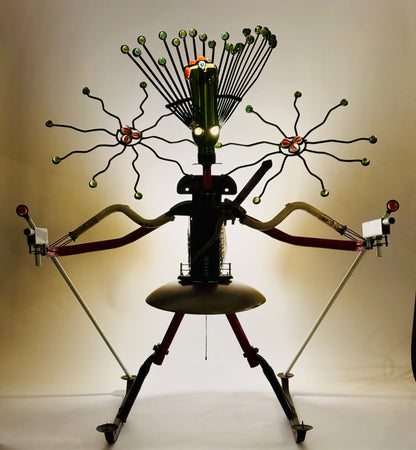 Femme Metale - Original Art Lamp and Sculptural Lighting