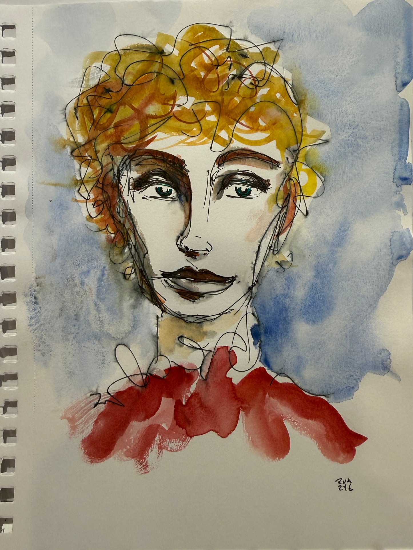 Dinner Guest 230925 - Original Watercolor