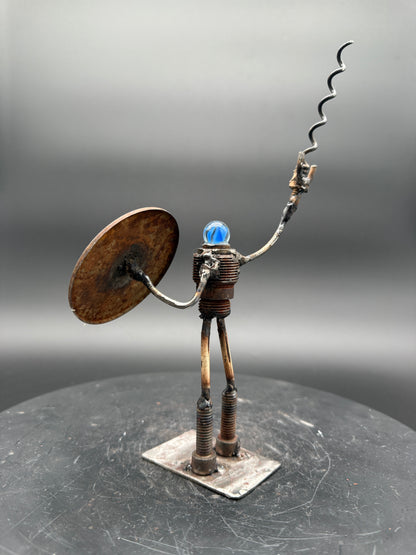Helper Bot #260 - Original Functional Art Corkscrew