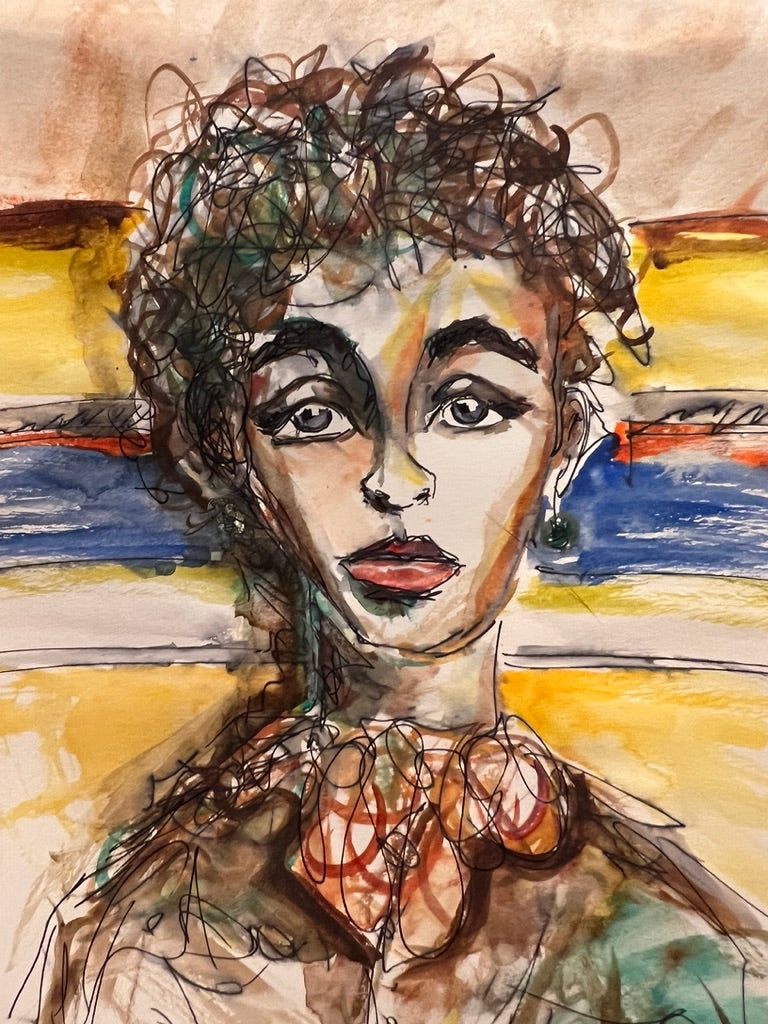 Dinner Guest 230826 - Original Watercolor
