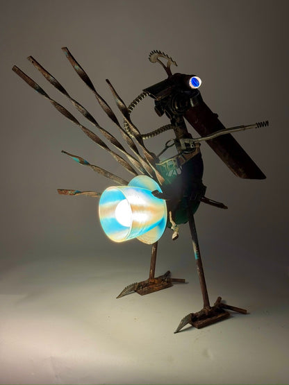 Battle Bird - Original Sculptural Lighting