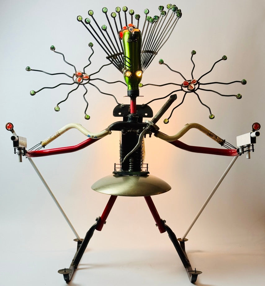 Femme Metale - Original Art Lamp and Sculptural Lighting