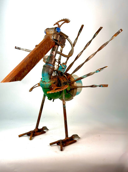 Battle Bird - Original Sculptural Lighting