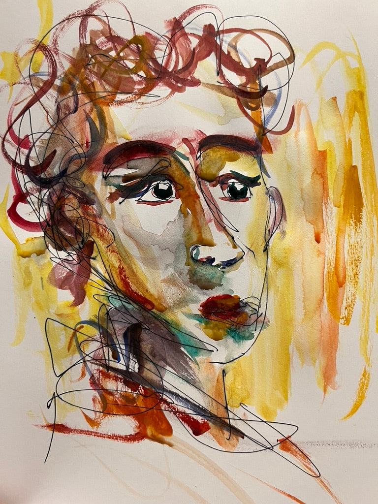Dinner Guest 230924 - Original Watercolor