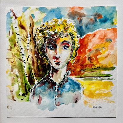 Dreaming in Open Country – Original Watercolor by Bobby Anderson