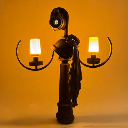 Goddess Idea reclaimed metal sculptural lighting by Bobby Anderson, RVA246 
