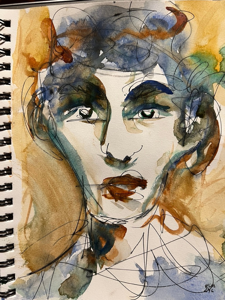 Dinner Guest 231019 - Original Watercolor