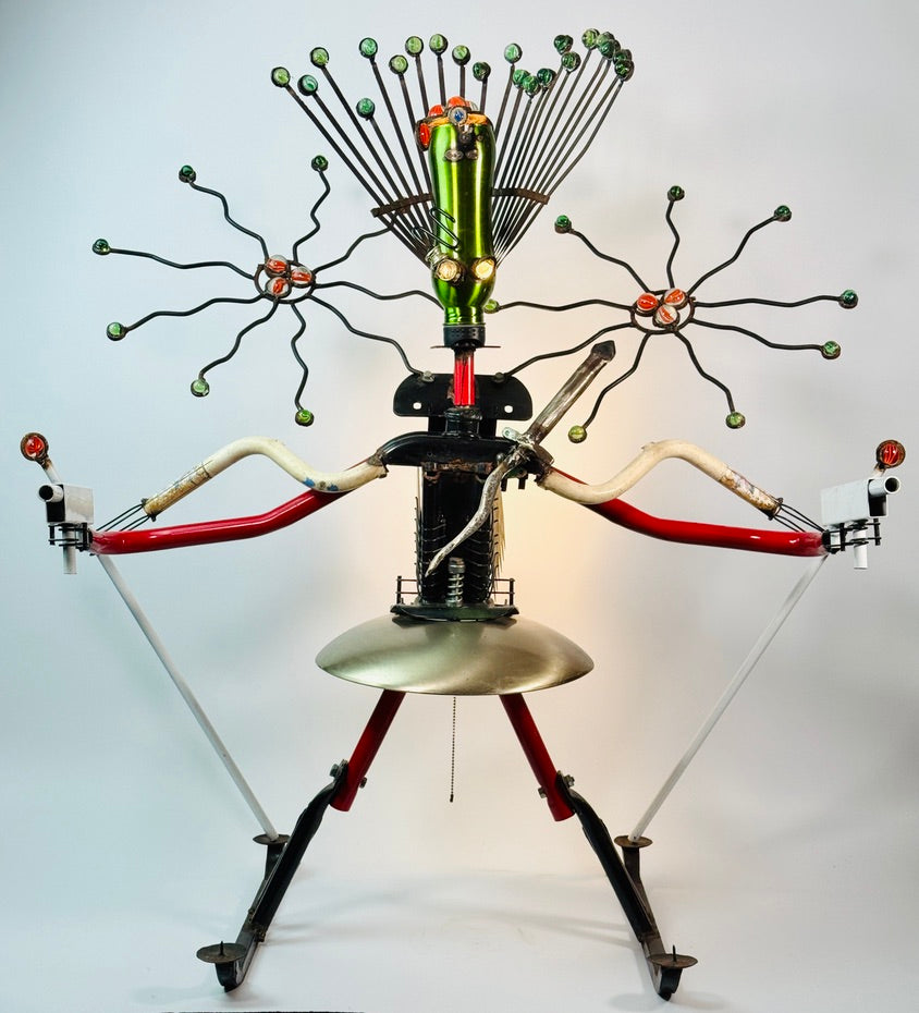 Femme Metale - Original Art Lamp and Sculptural Lighting