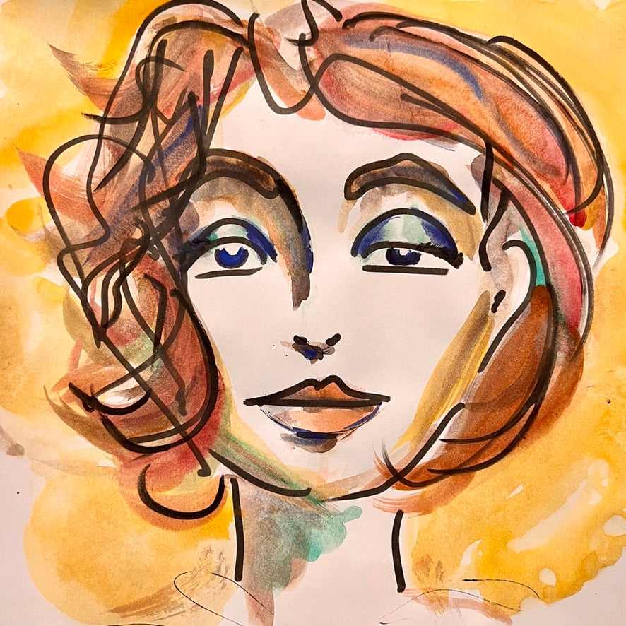 Dinner Guest 231019 (Emma) - Original Watercolor