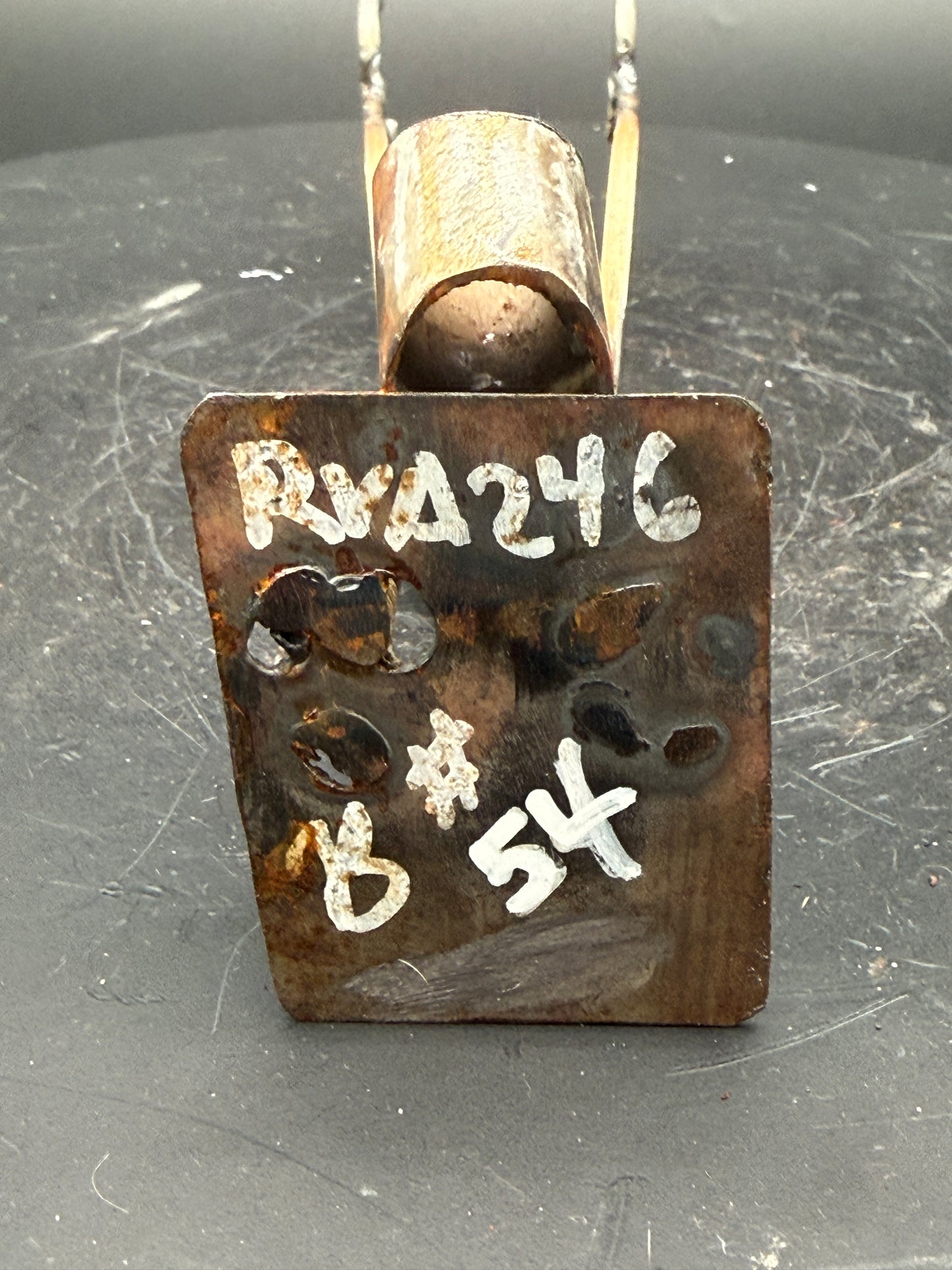 Helper Bot #54 Functional Art Sculpture, Reclaimed Metal Object Holder