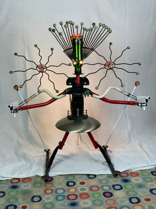 Femme Metale - Original Art Lamp and Sculptural Lighting