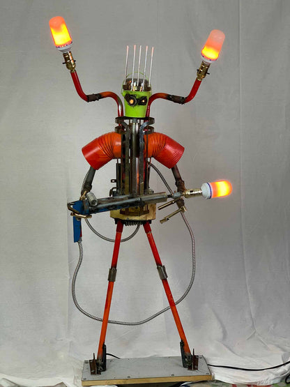 Sir Scorchy – Original Robot Art Lamp #4